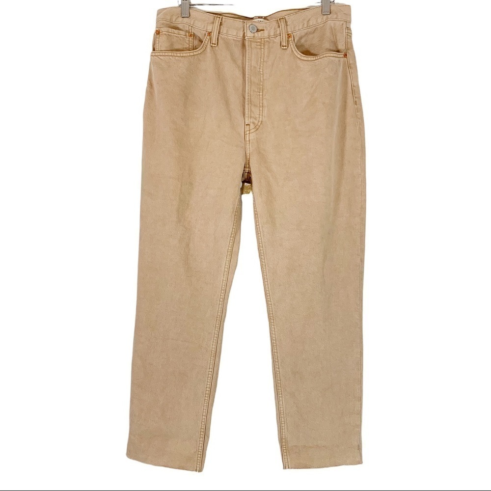 REDONE 70s High Waist Stove Pipe Straight Leg Jeans Size 31